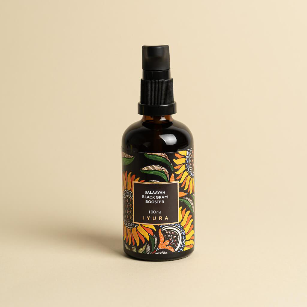 Balaayah Black Gram Booster - Mejor Aceite Corporal para Piel Seca - Aceite de Masaje Natural para el Cuidado de la Piel - Hidratante Corporal Mejor que la Loción Corporal