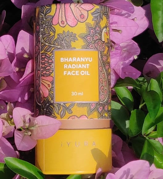 Aceite facial luminosidad de sol Bharanyu - paquete de dos