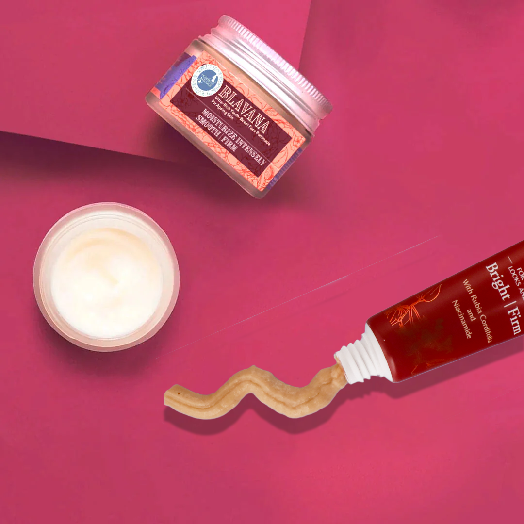 El dúo Age-Hold - Crema hidratante facial de gramo negro antiedad y crema iluminadora para debajo de los ojos para pieles maduras.