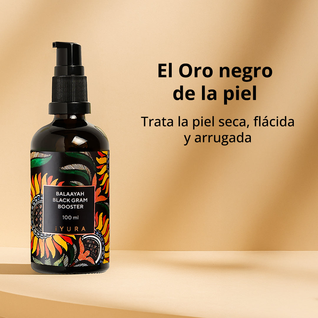 Balaayah Black Gram Booster - Mejor Aceite Corporal para Piel Seca - Aceite de Masaje Natural para el Cuidado de la Piel - Hidratante Corporal Mejor que la Loción Corporal