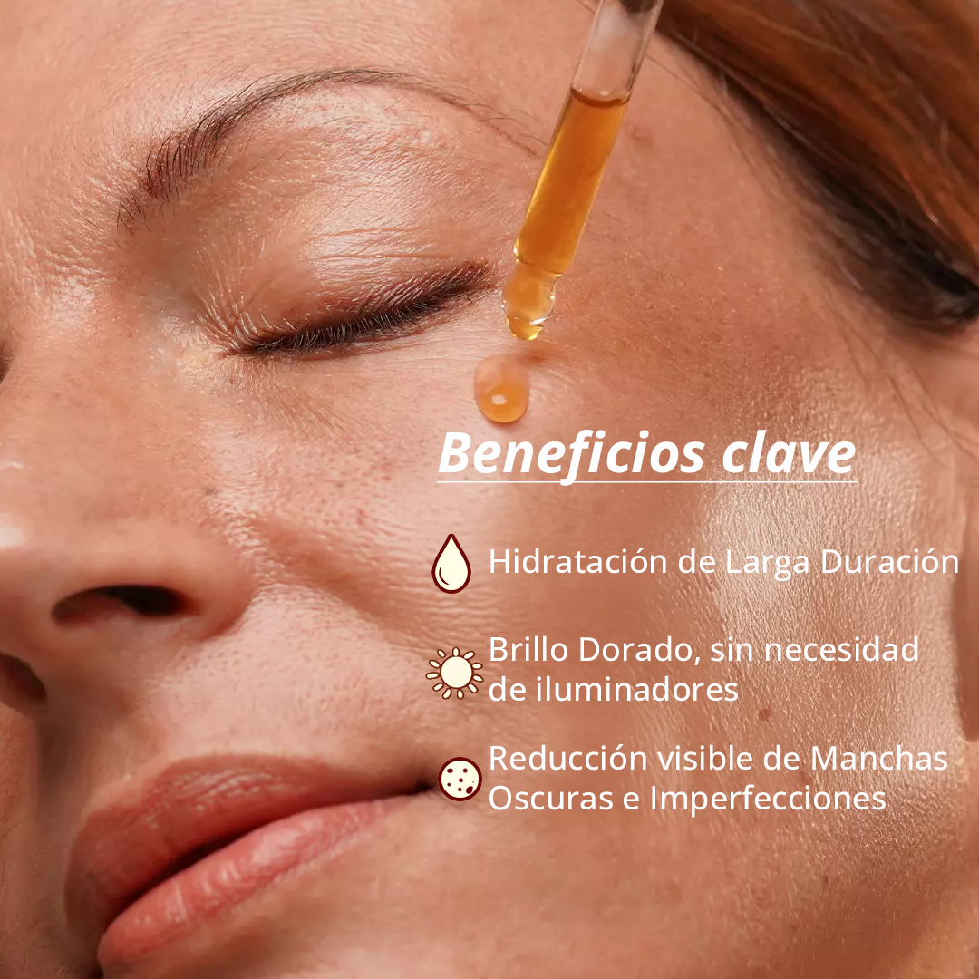 Sérum facial Golden Years para las manchas de la edad, un cutis claro y una piel tersa y sin arrugas