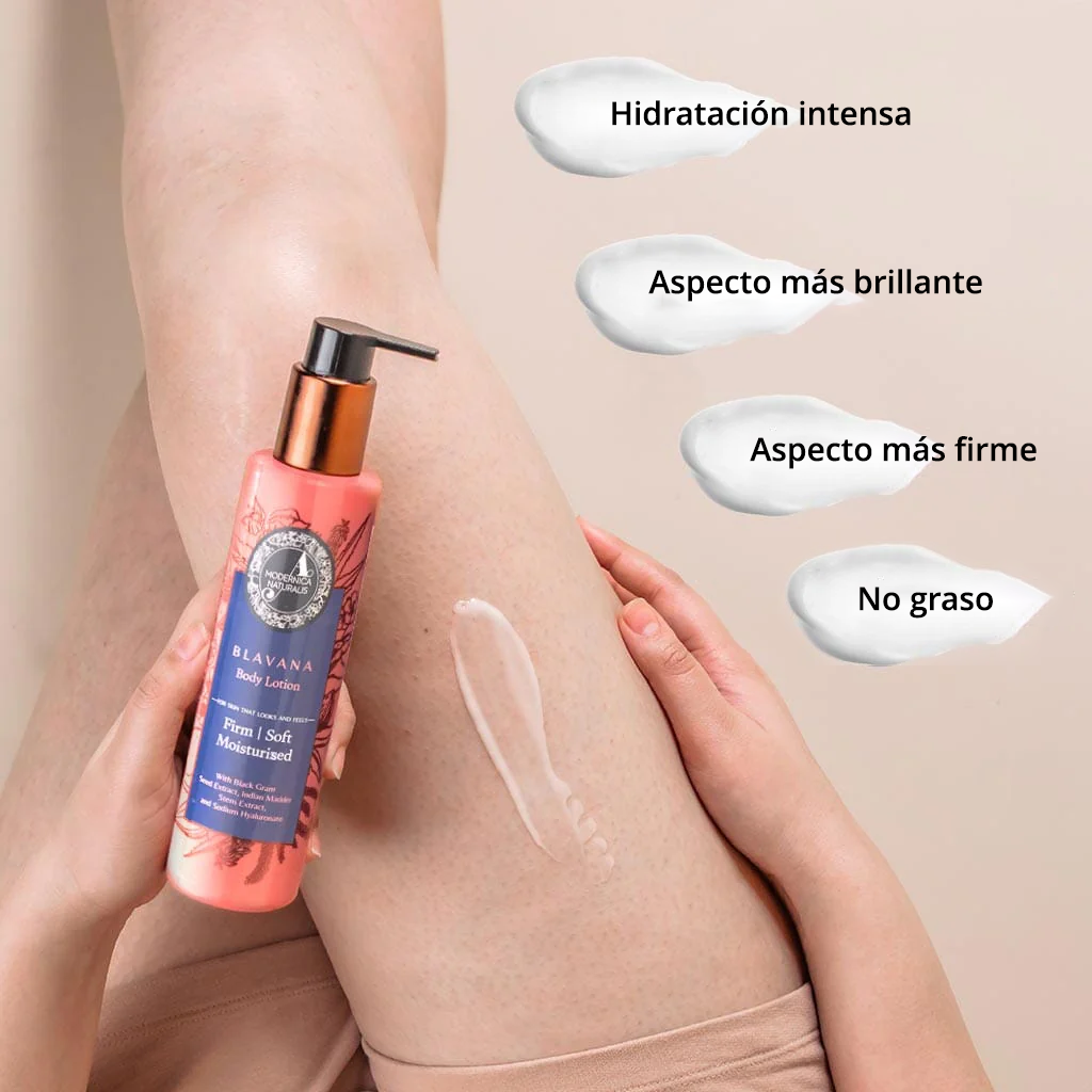 Loción corporal Blavana - Hidrata, suaviza y reafirma la piel seca, envejecida y con pliegues - Fórmula revolucionaria con gramo negro - La mejor loción corporal para la piel madura del cuerpo - Con ingredientes clínicamente probados