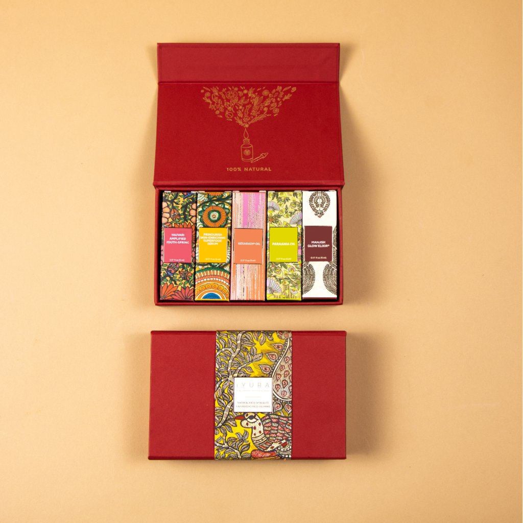 Mini kit de aceites faciales con varita de masaje facial personal Layuna